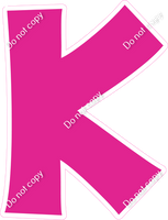 KG 23.5" Individuals - Flat Hot Pink K