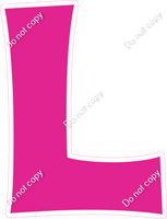 KG 23.5" Individuals - Flat Hot Pink L