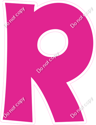 KG 23.5" Individuals - Flat Hot Pink R