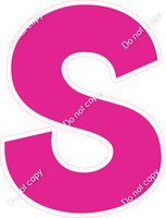 KG 23.5" Individuals - Flat Hot Pink S