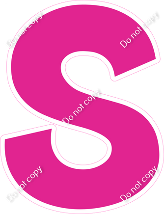 KG 23.5" Individuals - Flat Hot Pink S