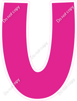 KG 23.5" Individuals - Flat Hot Pink U