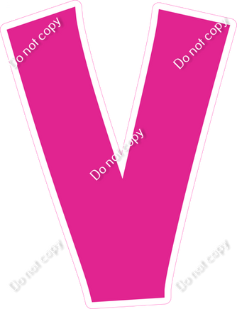 KG 23.5" Individuals - Flat Hot Pink V