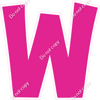 KG 23.5" Individuals - Flat Hot Pink W