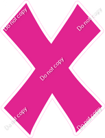 KG 23.5" Individuals - Flat Hot Pink X