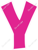 KG 23.5" Individuals - Flat Hot Pink Y