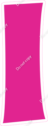 KG 23.5" Individuals - Flat Hot Pink 1