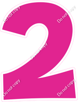 KG 23.5" Individuals - Flat Hot Pink 2