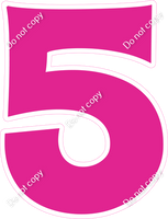 KG 23.5" Individuals - Flat Hot Pink 5