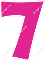 KG 23.5" Individuals - Flat Hot Pink 7