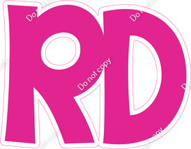 KG 23.5" Individuals - Flat Hot Pink RD