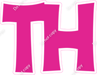 KG 23.5" Individuals - Flat Hot Pink TH