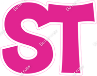 KG 23.5" Individuals - Flat Hot Pink ST