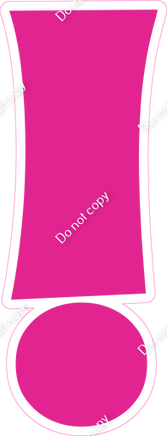 KG 23.5" Individuals - Flat Hot Pink !