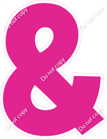 KG 23.5" Individuals - Flat Hot Pink &