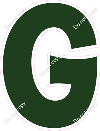 KG 23.5" Individuals - Flat Hunter Green G