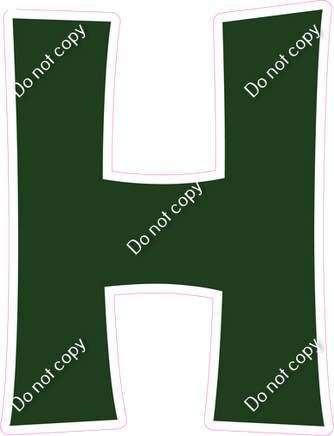 KG 23.5" Individuals - Flat Hunter Green H