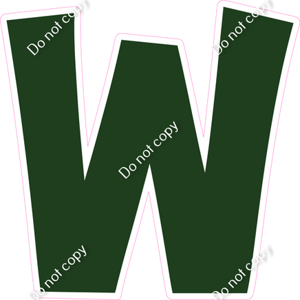 KG 23.5" Individuals - Flat Hunter Green W