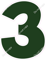 KG 23.5" Individuals - Flat Hunter Green 3