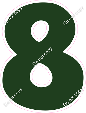 KG 23.5" Individuals - Flat Hunter Green 8