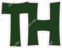 KG 23.5" Individuals - Flat Hunter Green TH