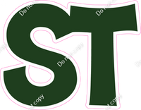 KG 23.5" Individuals - Flat Hunter Green ST