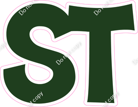 KG 23.5" Individuals - Flat Hunter Green ST