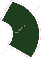 KG 23.5" Individuals - Flat Hunter Green Apostrophe