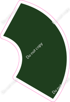 KG 23.5" Individuals - Flat Hunter Green Apostrophe