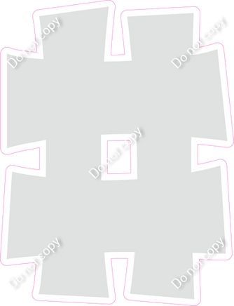 KG 23.5" Individuals - Flat Light Grey #