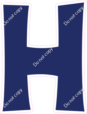 KG 23.5" Individuals - Flat Navy Blue H