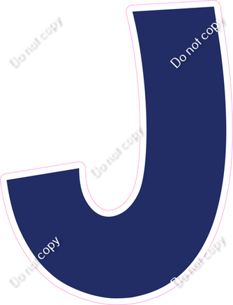 KG 23.5" Individuals - Flat Navy Blue J