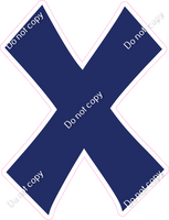 KG 23.5" Individuals - Flat Navy Blue X