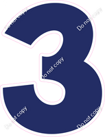 KG 23.5" Individuals - Flat Navy Blue 3