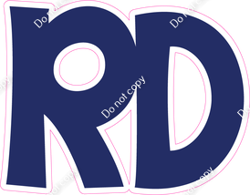 KG 23.5" Individuals - Flat Navy Blue RD