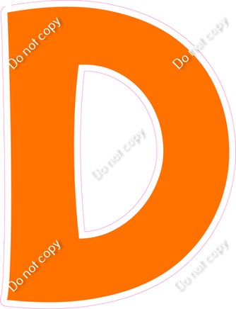 KG 23.5" Individuals - Flat Orange D