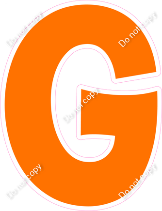 KG 23.5" Individuals - Flat Orange G