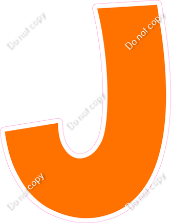 KG 23.5" Individuals - Flat Orange J