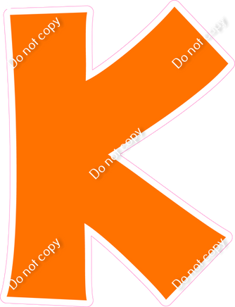 KG 23.5" Individuals - Flat Orange K