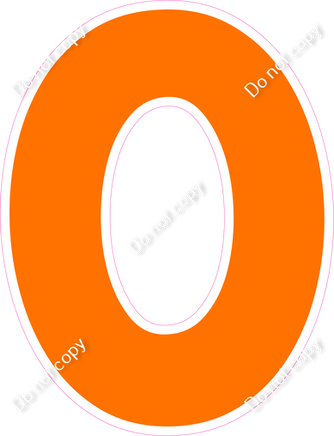 KG 23.5" Individuals - Flat Orange O