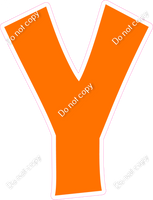 KG 23.5" Individuals - Flat Orange Y