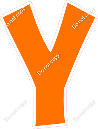 KG 23.5" Individuals - Flat Orange Y