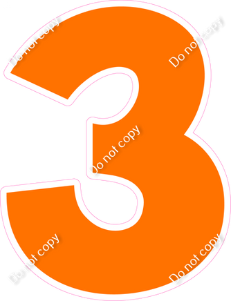 KG 23.5" Individuals - Flat Orange 3