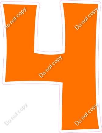 KG 23.5" Individuals - Flat Orange 4