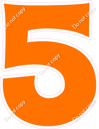 KG 23.5" Individuals - Flat Orange 5