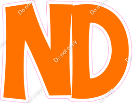 KG 23.5" Individuals - Flat Orange ND