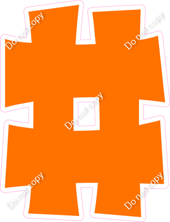 KG 23.5" Individuals - Flat Orange #