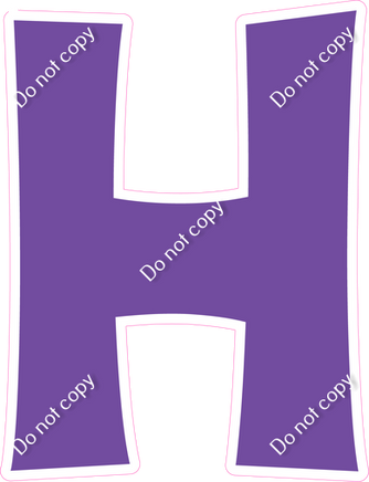 KG 23.5" Individuals - Flat Purple H