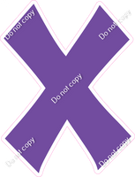 KG 23.5" Individuals - Flat Purple X