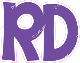 KG 23.5" Individuals - Flat Purple RD